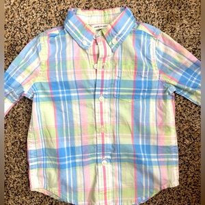 Janie & Jack Toddler Boys Button-Up